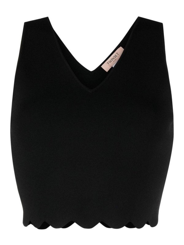 TWINSET: Tops & Tank tops - Knitted micro top