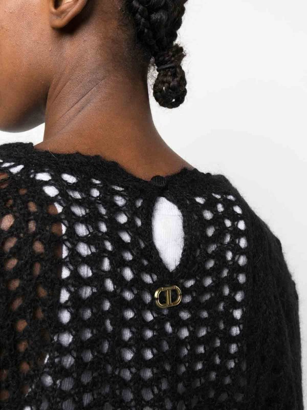 クルーネック - 黒 shop online: TWINSET