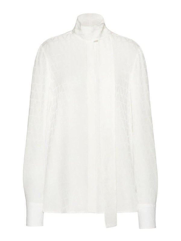 VALENTINO: Hemden - Hemd - Creme