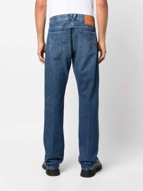 The Best Shops VERSACE: straight leg jeans - `mitchel fit` denim pants
