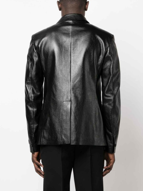 The Best Shops VERSACE: casual jackets - Leather jacket