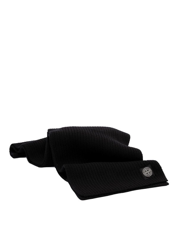 STONE ISLAND: スカーフ - スカーフ - 黒
