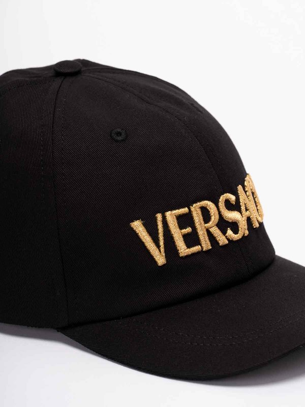The Best Shops VERSACE: hats & caps - `versace` embroidery baseball cap