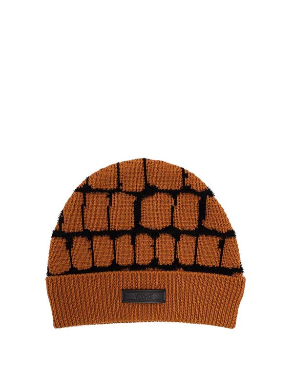 VERSACE: beanies - Knit beanie