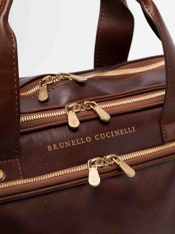 Leather bag shop online: BRUNELLO CUCINELLI