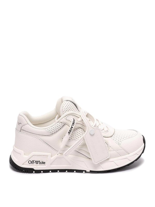 OFF-WHITE: trainers - `runner b` leather sneakers