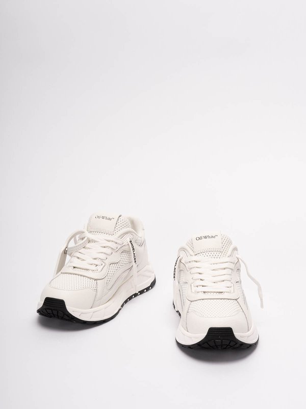 OFF-WHITE: trainers online - `runner b` leather sneakers
