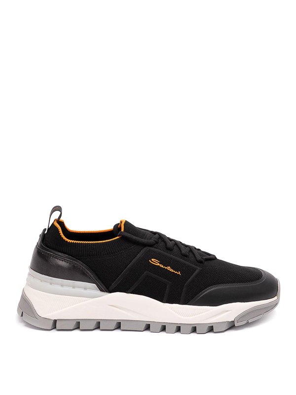 SANTONI: trainers - `socks` sneakers