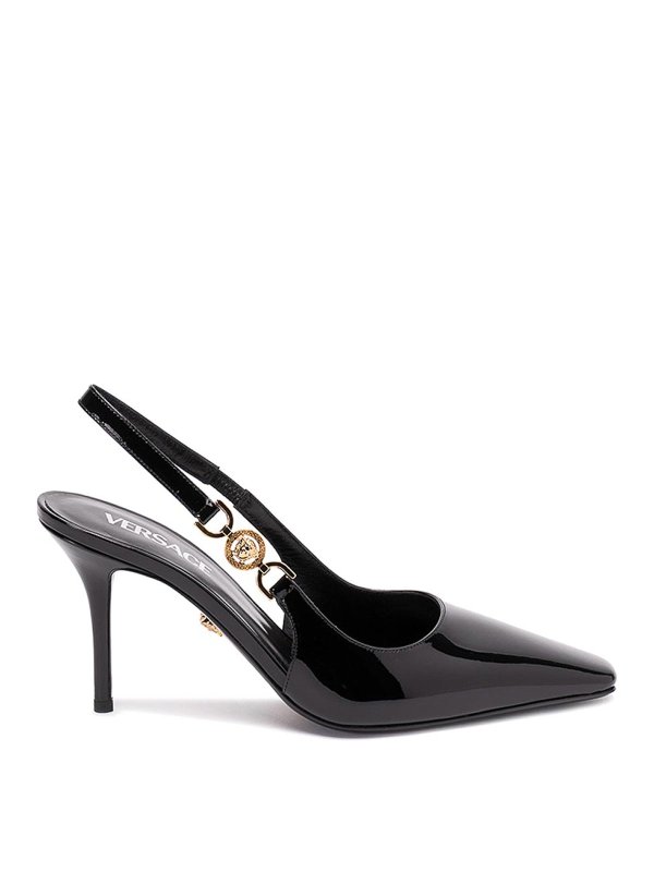 VERSACE: Escarpins - Chaussures À Talon - Or