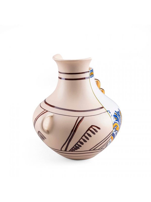 SELETTI: homeware online - Hybrid porcelain vase 22,5 x 25 cm