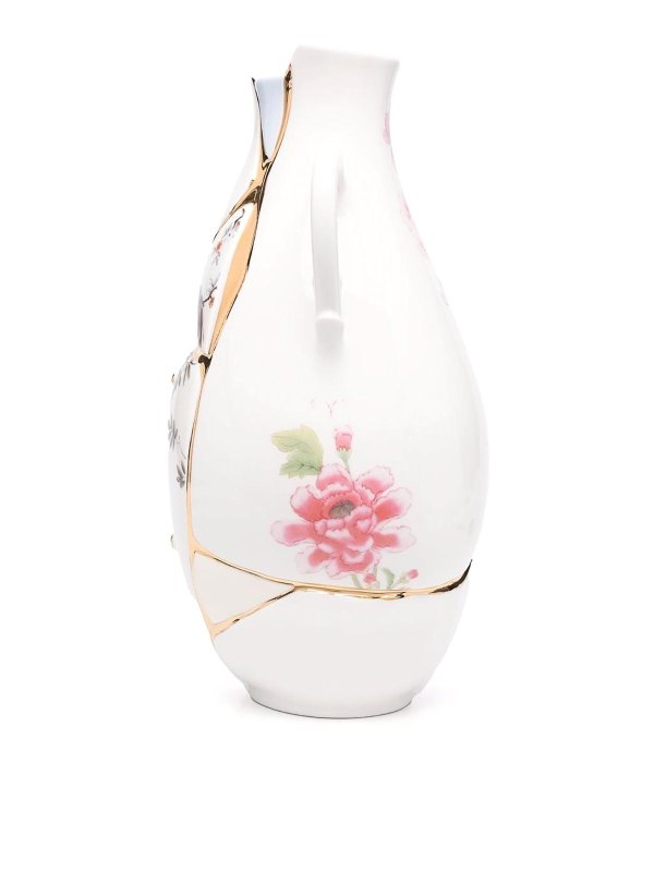 SELETTI: homeware - Porcelain vase cm 19x16 x32 kintsuji
