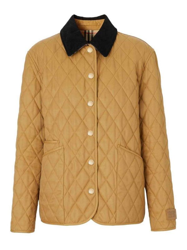BURBERRY: casual jackets - Nylon quilted jacket
