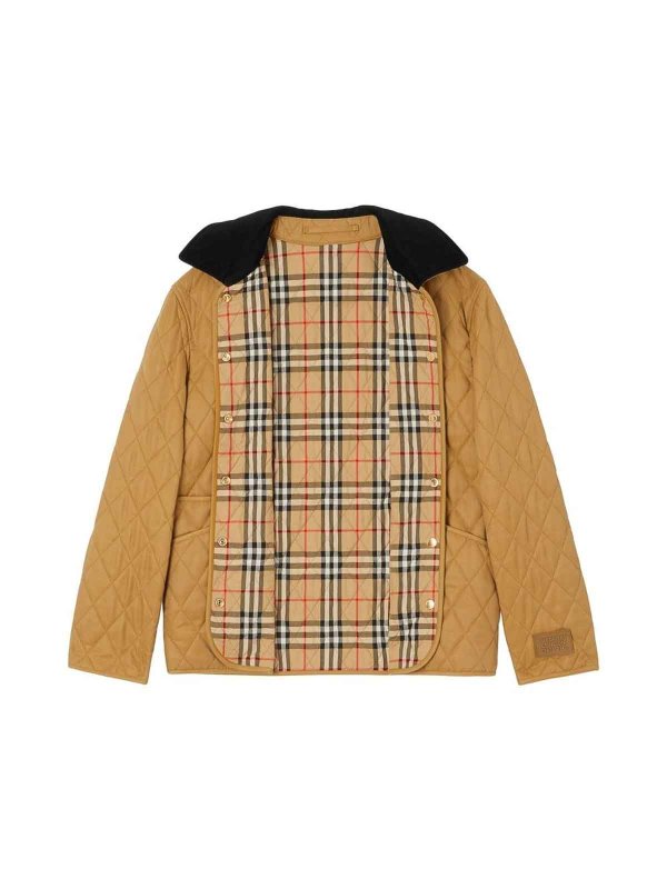 ジャケット BURBERRY NYLON QUILTED JACKET Quilted Nylon Jacket in Navy - Men | Burberry® Official