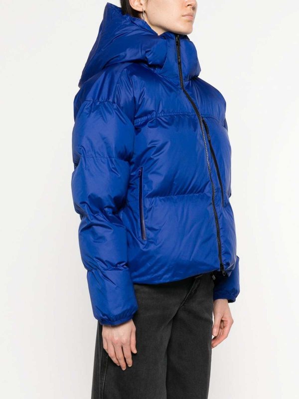 logo-patch puffer jacket shop online: ADIDAS BY STELLA MCCARTNEY