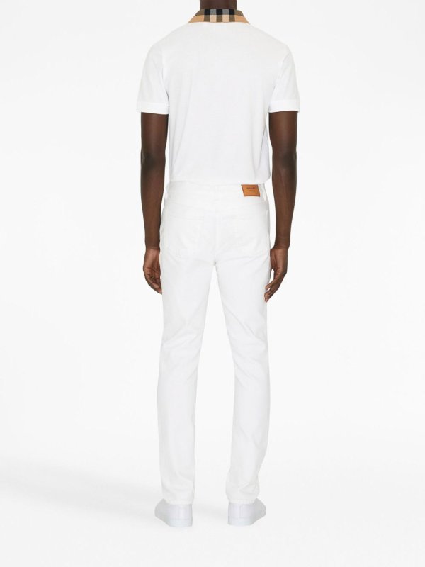 The Best Shops BURBERRY: polo shirts - vintage check print-detail polo shirt