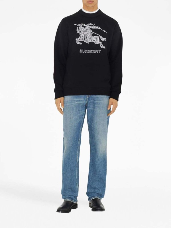 BURBERRY: Sudaderas y suéteres online - Sudadera - Negro