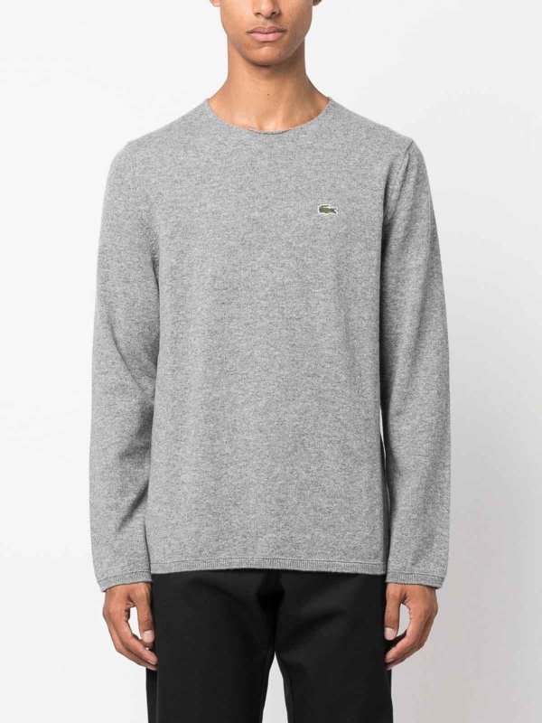 Maglia in lana con logo lavorato shop online: COMME DES GARCONS