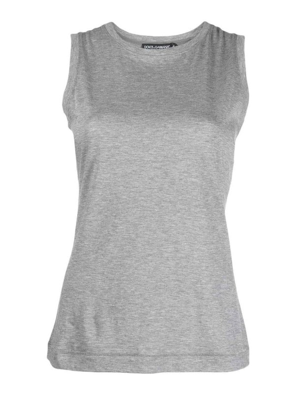 DOLCE & GABBANA: Tops & Débardeurs - Top - Gris