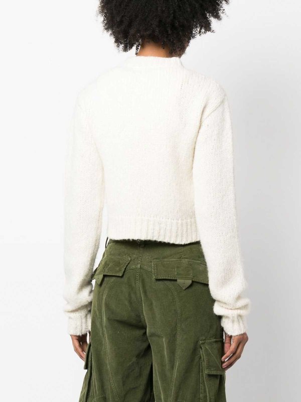 クルーネック - クリーム shop online: DSQUARED2