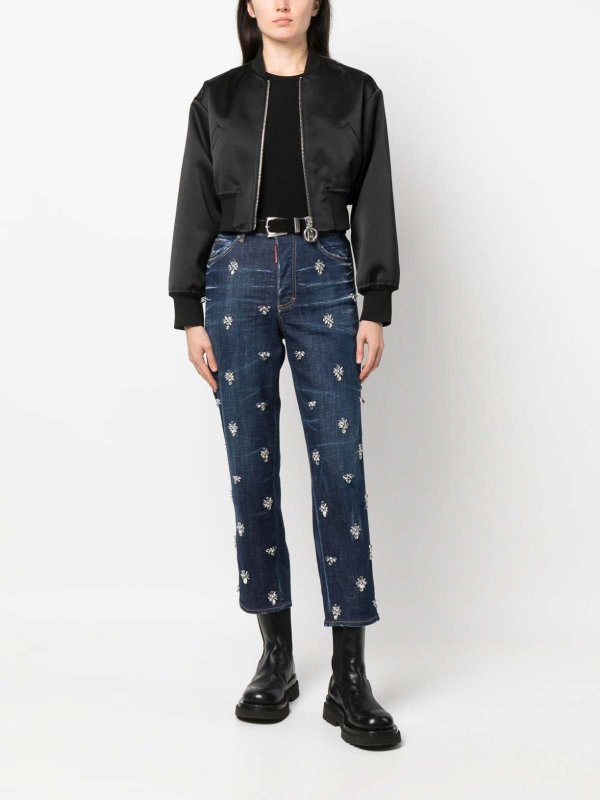 DSQUARED2: jeans bootcut online - jeans a vita alta