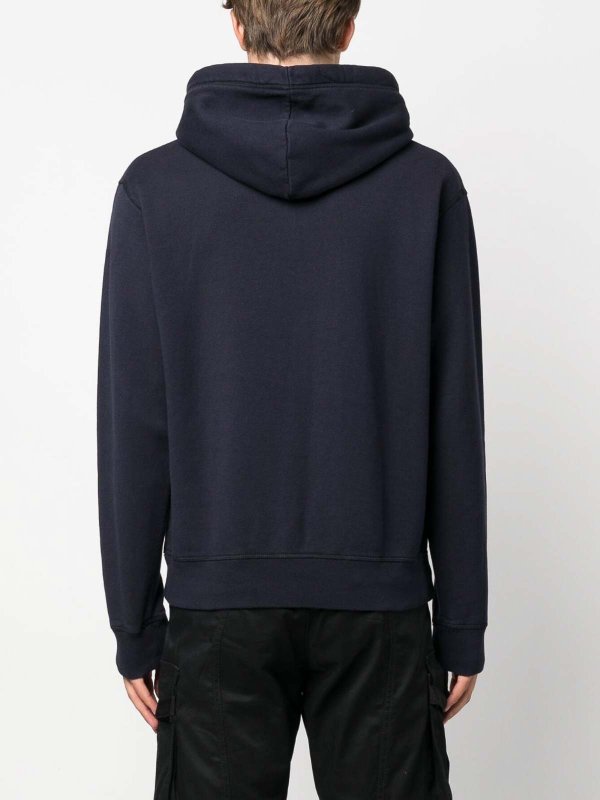 logo-print cotton hoodie shop online: DSQUARED2