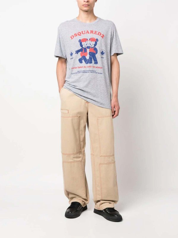 DSQUARED2: t-shirts online - logo-print short-sleeve t-shirt