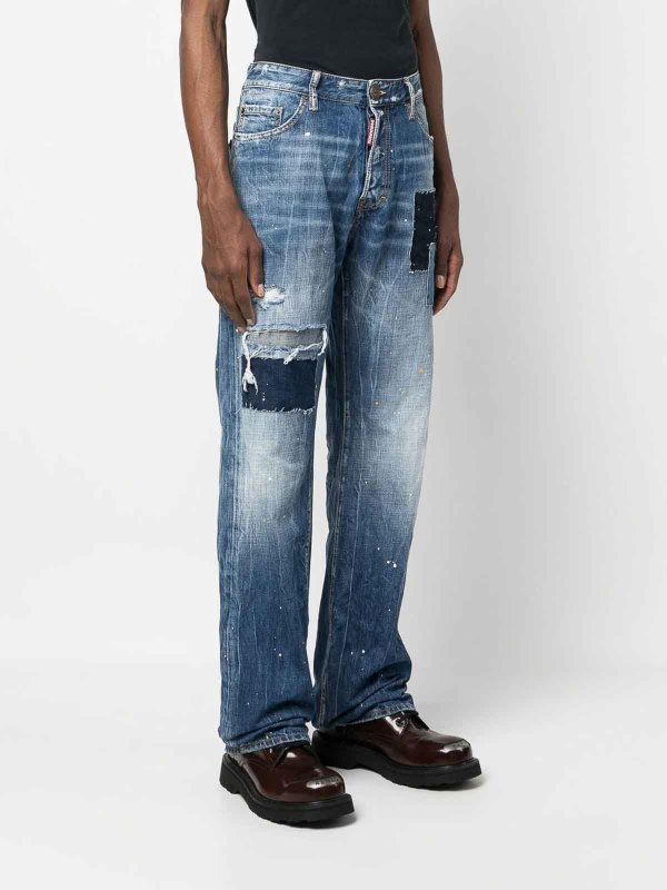 The Best Shops DSQUARED2: Jeans boot-cut - Jeans Boot-Cut - Azul Oscuro