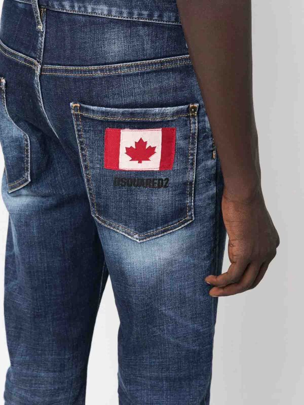 DSQUARED2 buy online low-rise straight-leg jeans