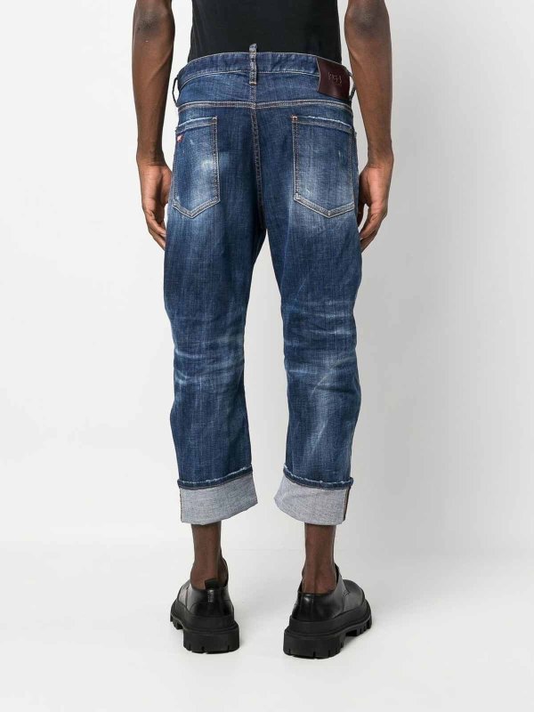 The Best Shops DSQUARED2: bootcut jeans - distressed cropped jeans