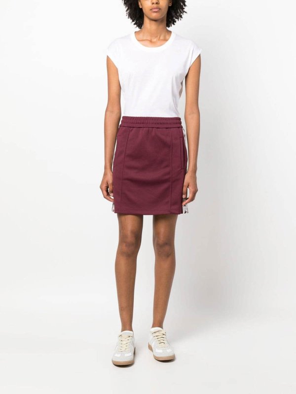 GOLDEN GOOSE: Knee length skirts & Midi online - rock star side stripe skirt