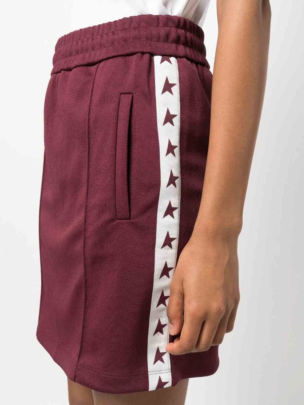GOLDEN GOOSE buy online rock star side stripe skirt