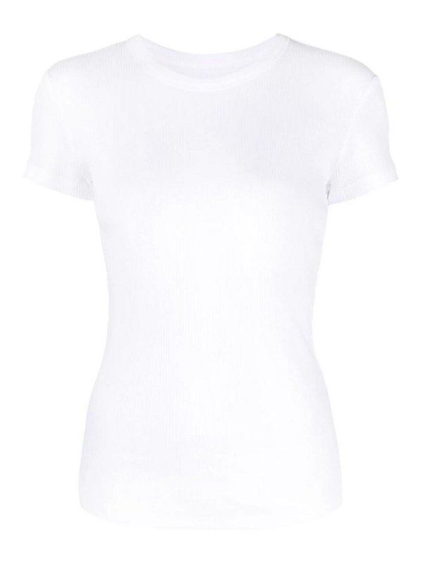 ISABEL MARANT: t-shirts - Ribbed cotton t-shirt