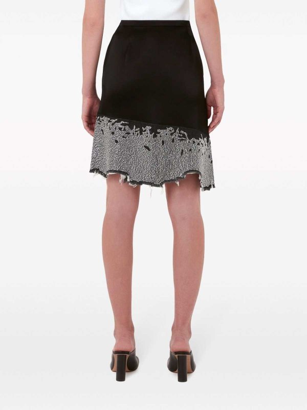 膝丈/ミディスカート - 黒 shop online: J.W. ANDERSON