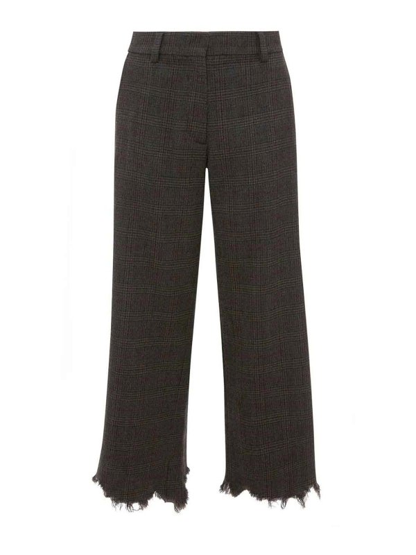 J.W. ANDERSON: casual trousers - istressed-effect straight-leg trousers