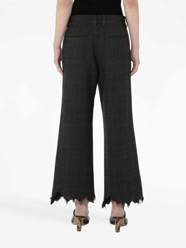 istressed-effect straight-leg trousers shop online: J.W. ANDERSON