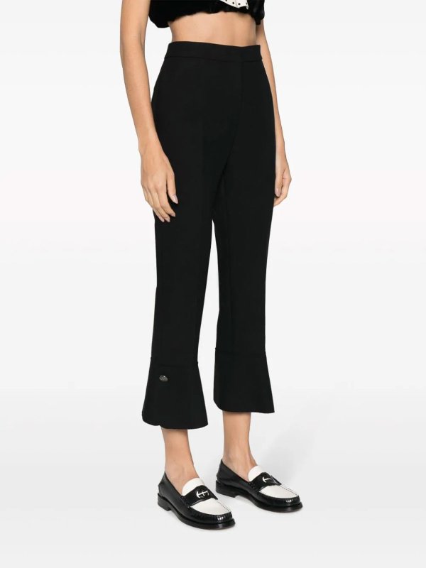Pressed-crease high-waisted trousers shop online: m.s.g.m.