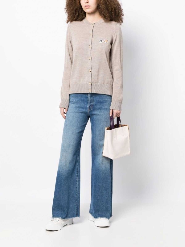 MAISON KITSUNÉ: カーディガン online - カーディガン - ベージュ