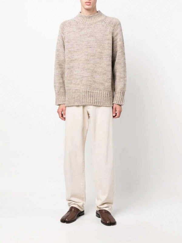 Maison Margiela: crew necks online - chunky-knit jumper