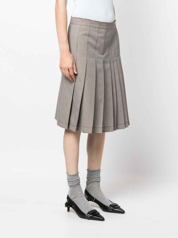 Falda Semilarga - Gris shop online: Marni