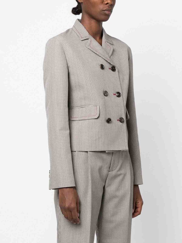 The Best Shops Marni: blazers - houndstooth-pattern double-breasted blazer