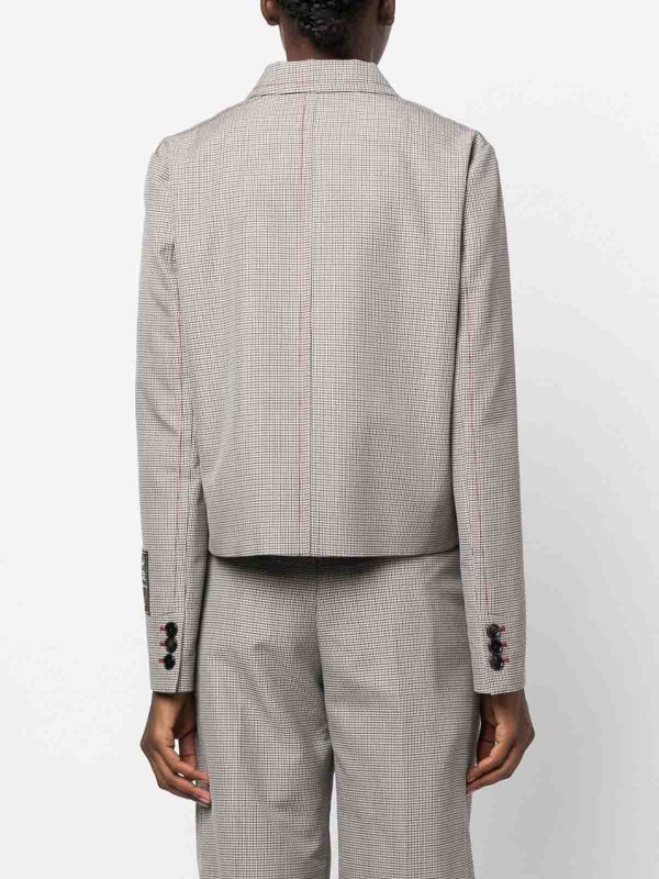 houndstooth-pattern double-breasted blazer shop online: Marni