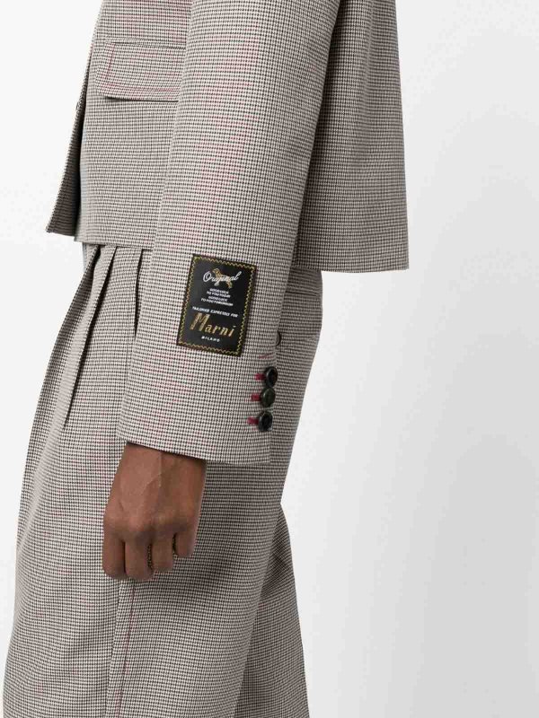 Marni buy online houndstooth-pattern double-breasted blazer