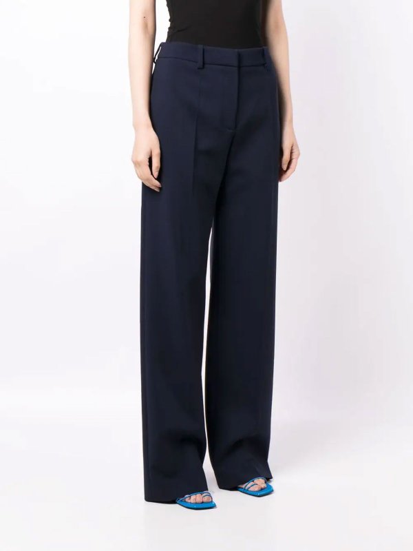 Wide-leg virgin-wool-blend trousers shop online: OFF-WHITE