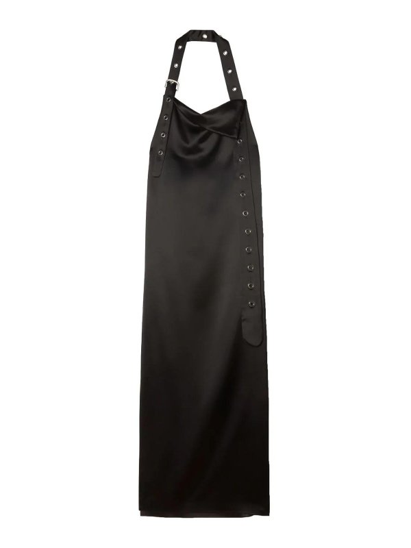 OFF-WHITE: Vestidos largos - Vestido Largo - Negro