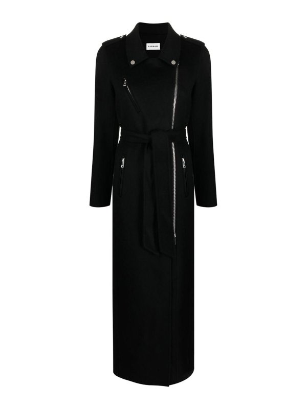 P.A.R.O.S.H.: short coats - tail wool maxi coat