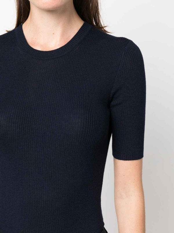 P.A.R.O.S.H. buy online ribbed-knit wool t-shirt