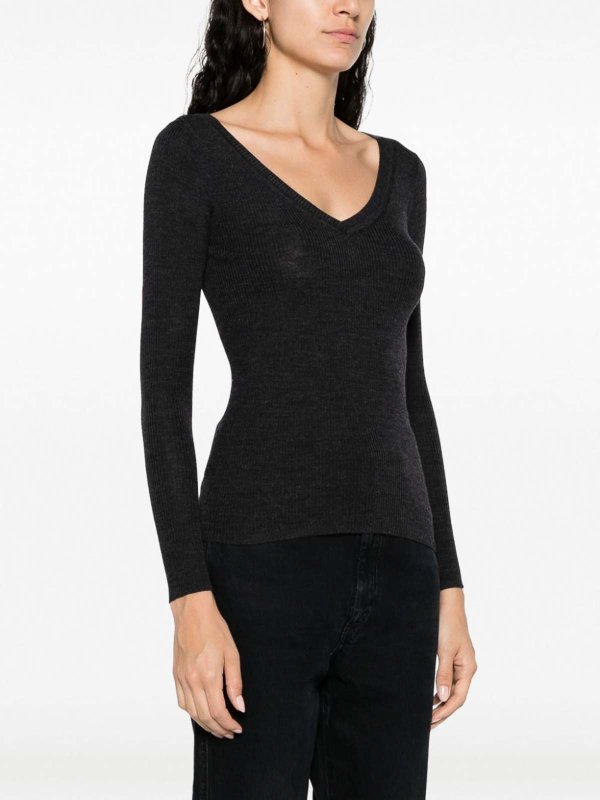 The Best Shops P.A.R.O.S.H.: crew necks - ribbed wool jumper