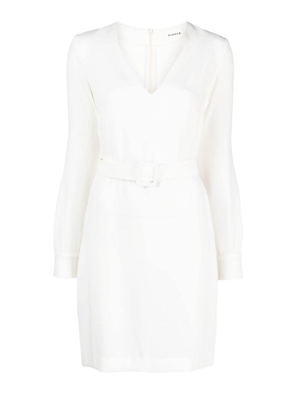 P.A.R.O.S.H.: knee length dresses - v-neck minidress