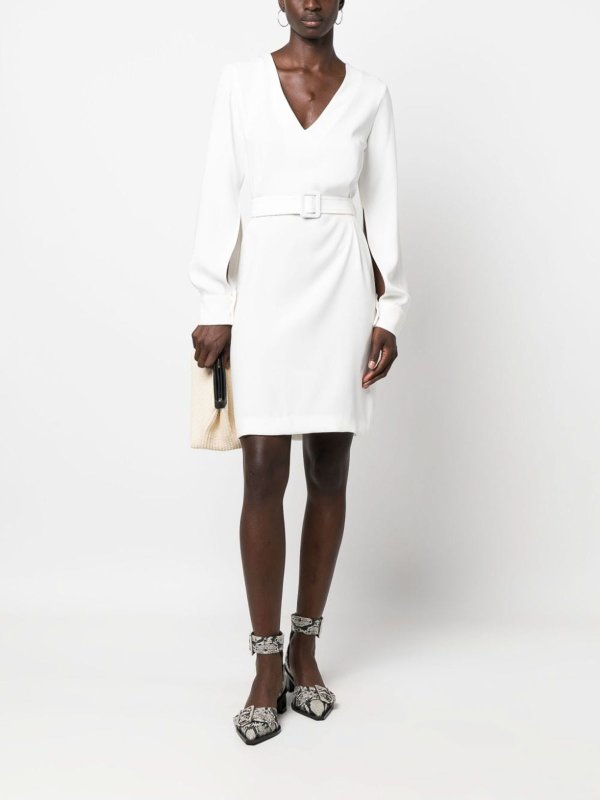 P.A.R.O.S.H.: knee length dresses online - v-neck minidress