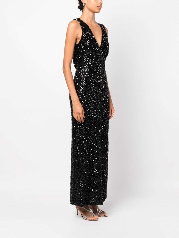 Knielanges Kleid - Schwarz shop online: P.A.R.O.S.H.